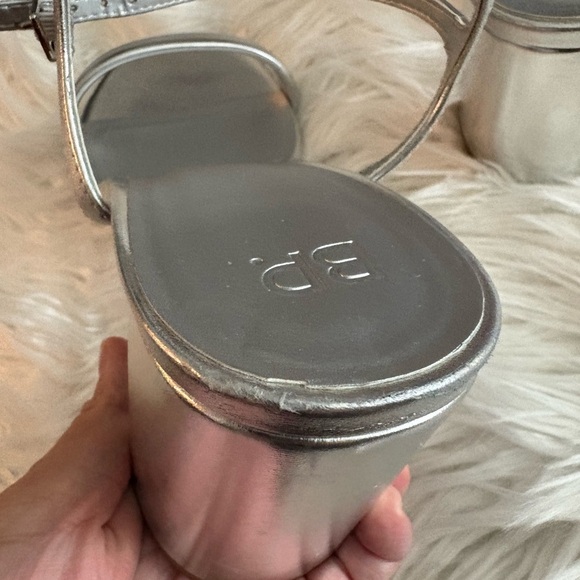 BP Silver Sandals with Minimalist Design - Picture 4 of 11